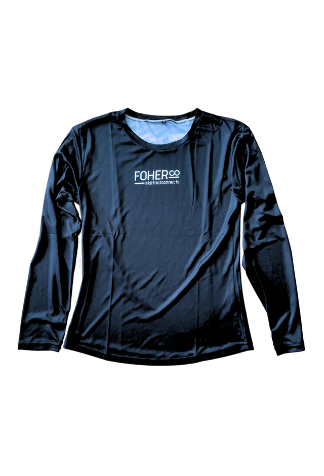 Women's Long Sleeved Run Shirt - Fluoro Twist