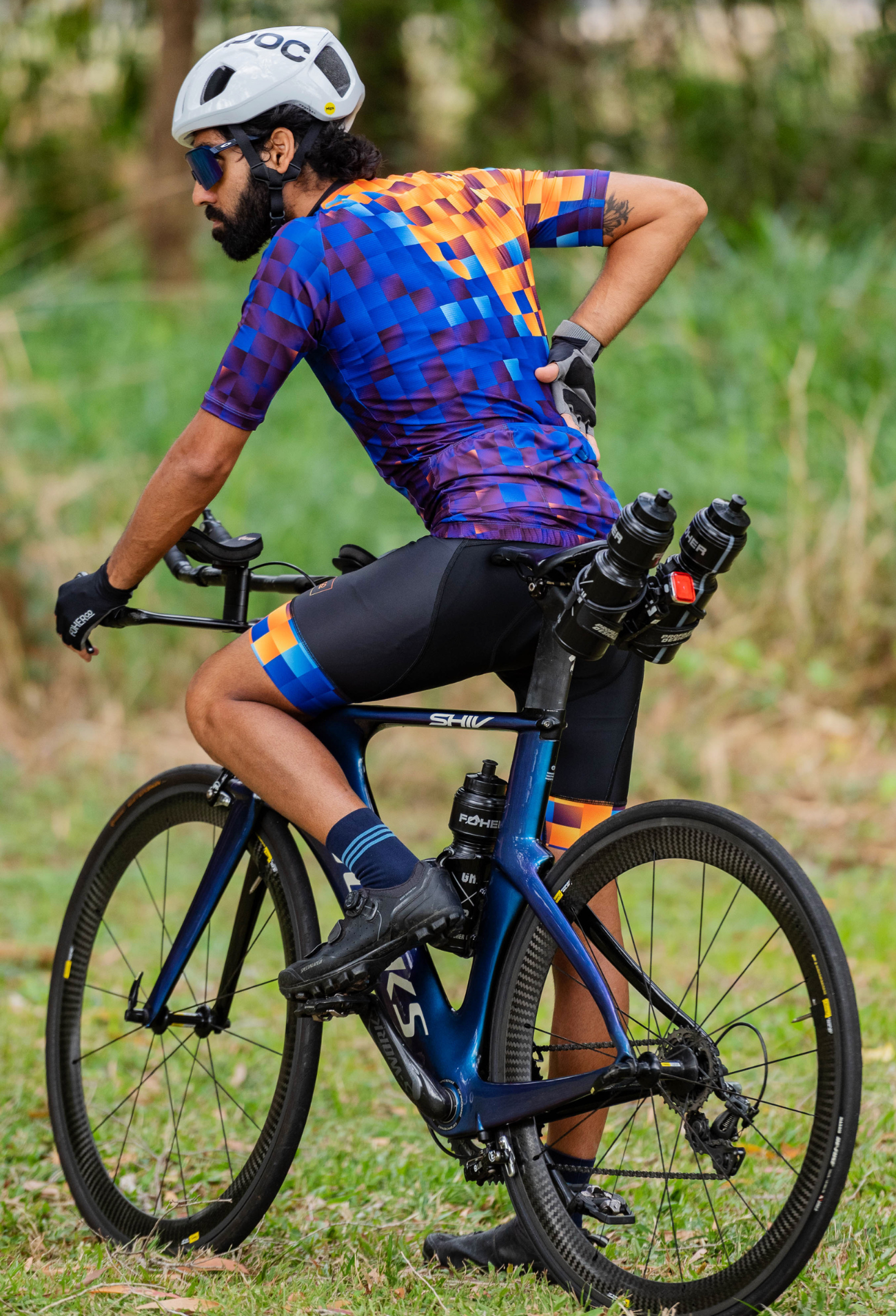 Be Bright Be Seen CENTURY Men's Cycle Bibshort - Black