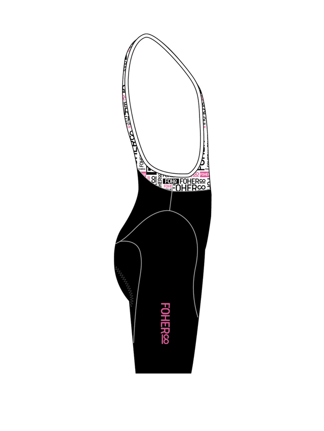 Women's QOM-Fort Cycle Bibshort - STAPLE Black
