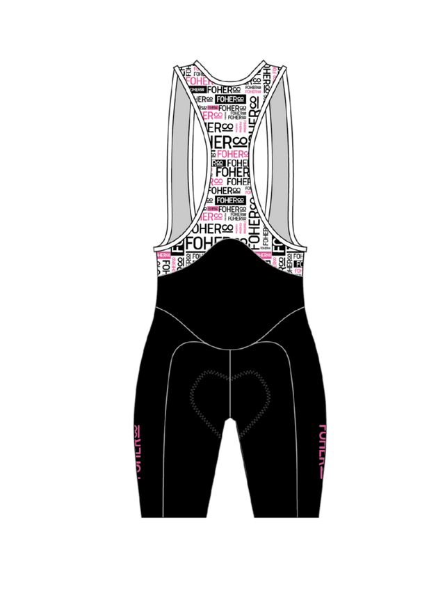 Women's QOM-Fort Cycle Bibshort - STAPLE Black