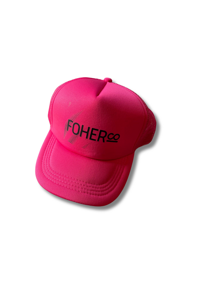 FOHER Co Logo Trucker - Pink or Black