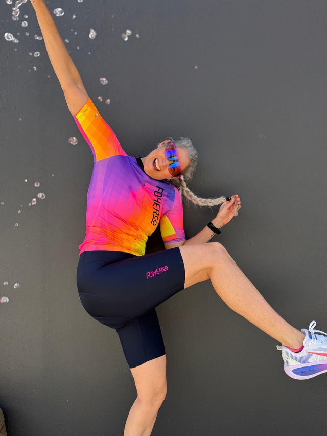 Women's QOM-Fort Cycle Bibshort - Navy