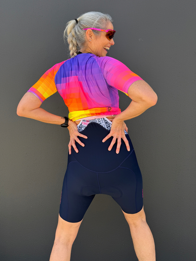 Women's QOM-Fort Cycle Bibshort - Navy