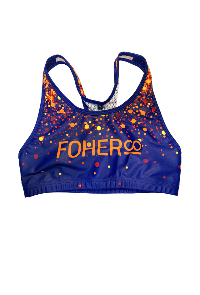 Women's Glitter&Sparkles Practice Makes Purple Support Crop