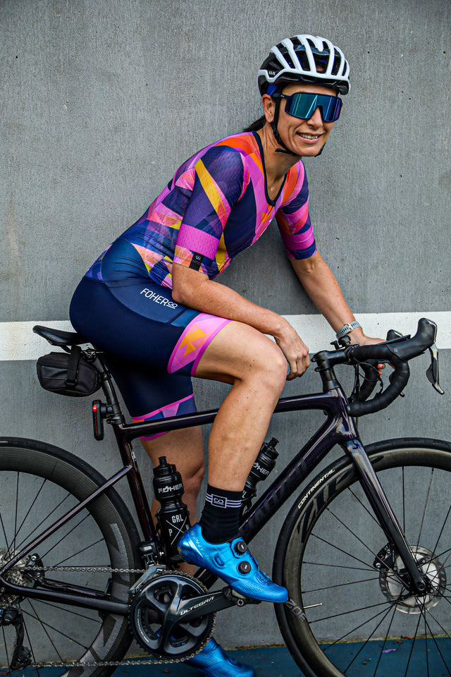 Women's PARAGON Sunrise Aero Sleeved FlyFront TriSuit ARC