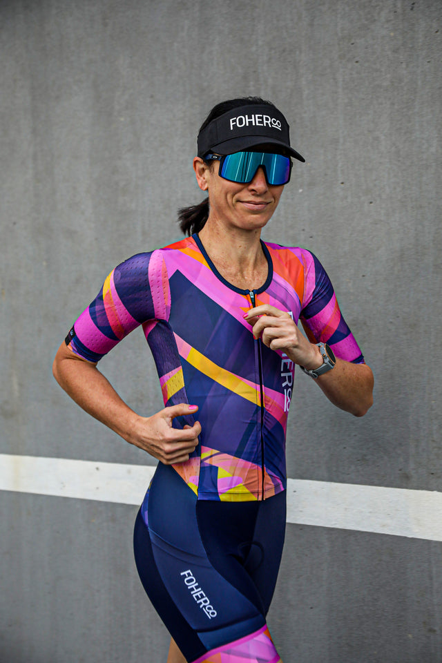 Women's PARAGON Sunrise Aero Sleeved FlyFront TriSuit ARC