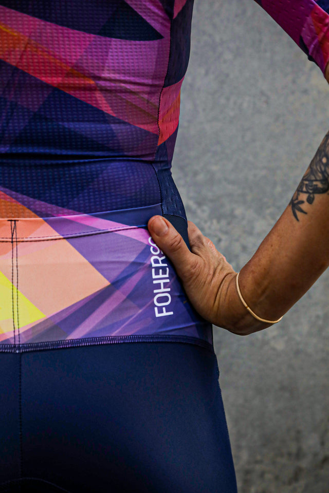 Women's PARAGON Sunrise Aero Sleeved FlyFront TriSuit ARC