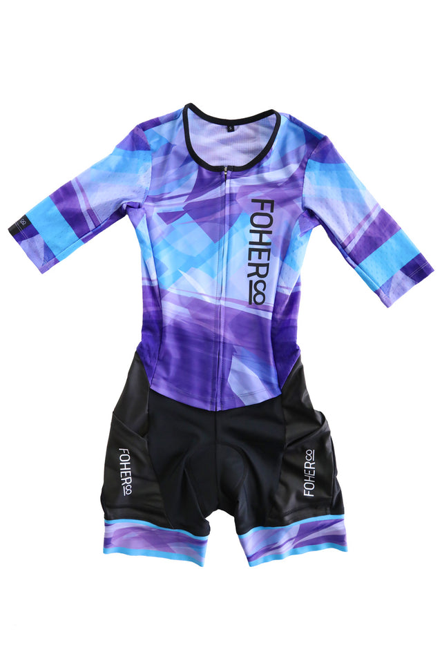 Women's PARAGON Peregian Aero Sleeved Flyfront TriSuit