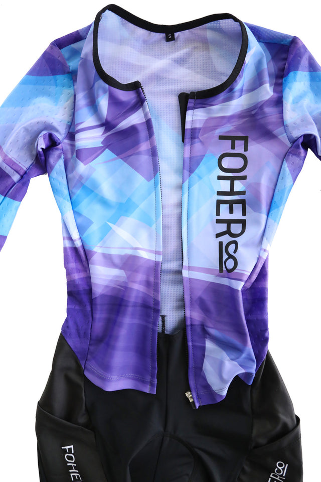 Women's PARAGON Peregian Aero Sleeved Flyfront TriSuit