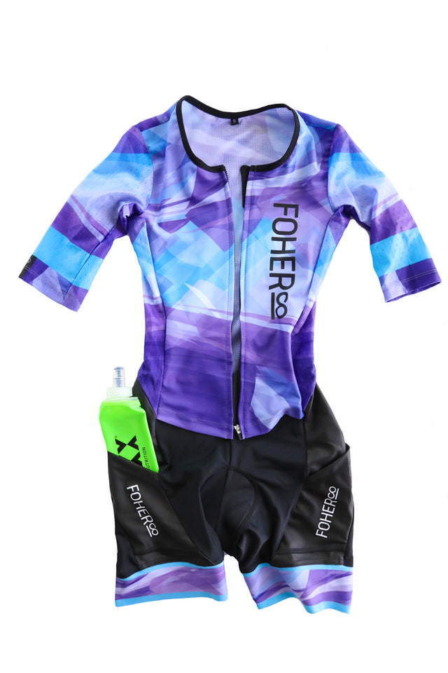 Women's PARAGON Peregian Aero Sleeved Flyfront TriSuit
