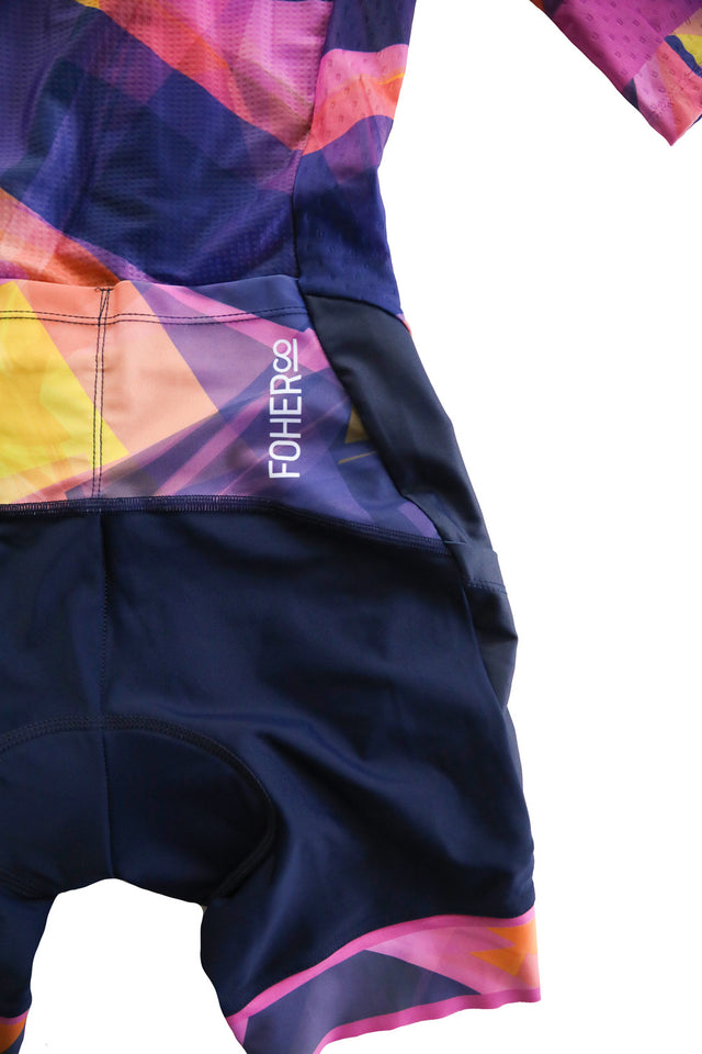 Women's PARAGON Sunrise Aero Sleeved FlyFront TriSuit ARC