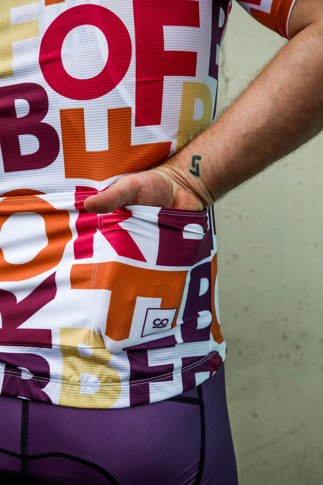 Men's LETTERS Cycle Jersey - FINAL SALE