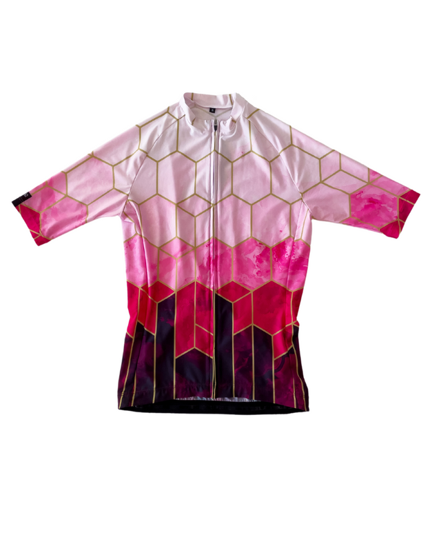 Women's PILLARS Magenta Cycle Jersey - M, L, 2XL LAST ONES