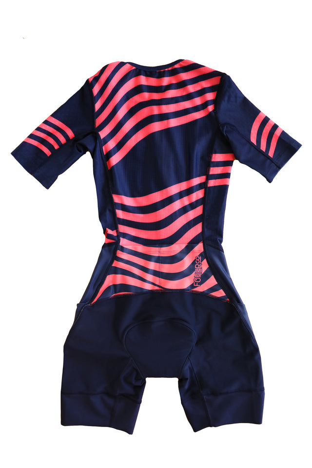 Women's Atlas Aero Sleeved Tri Suit Navy ARC