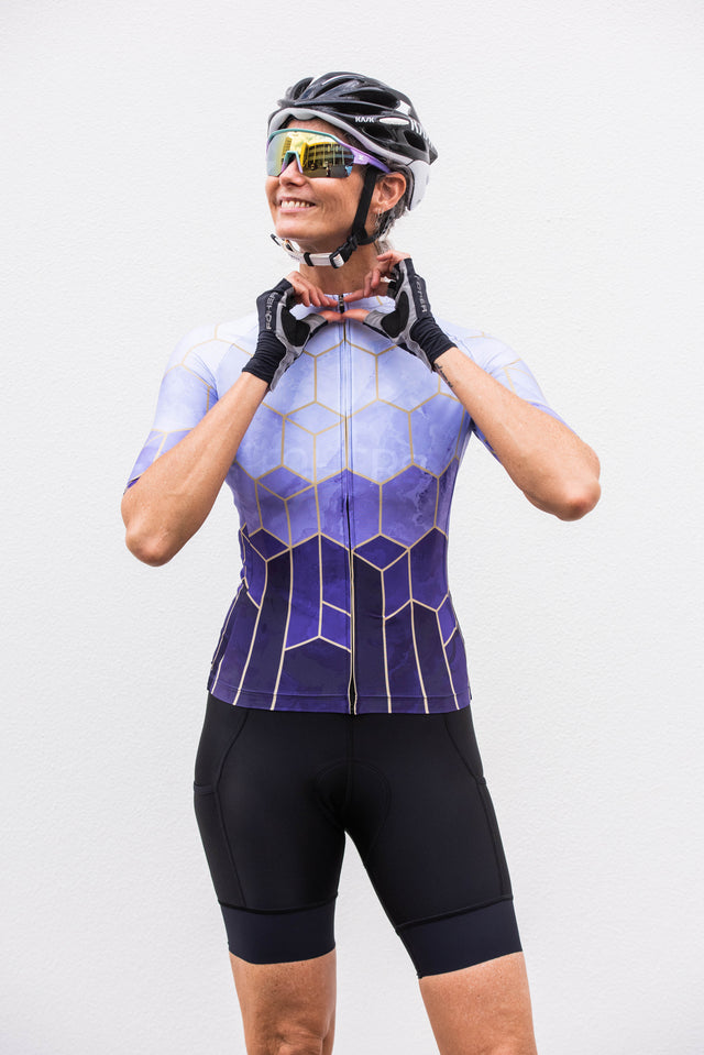 Women's PILLARS Amethyst Cycle Jersey - FINAL SALE