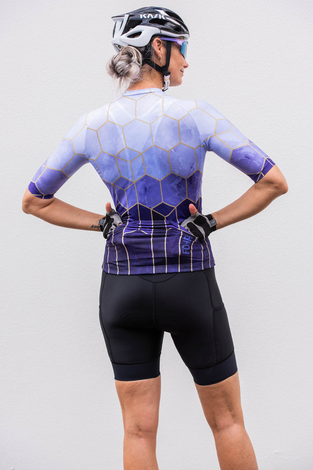 Women's PILLARS Amethyst Cycle Jersey - XS, L, XL LAST ONES