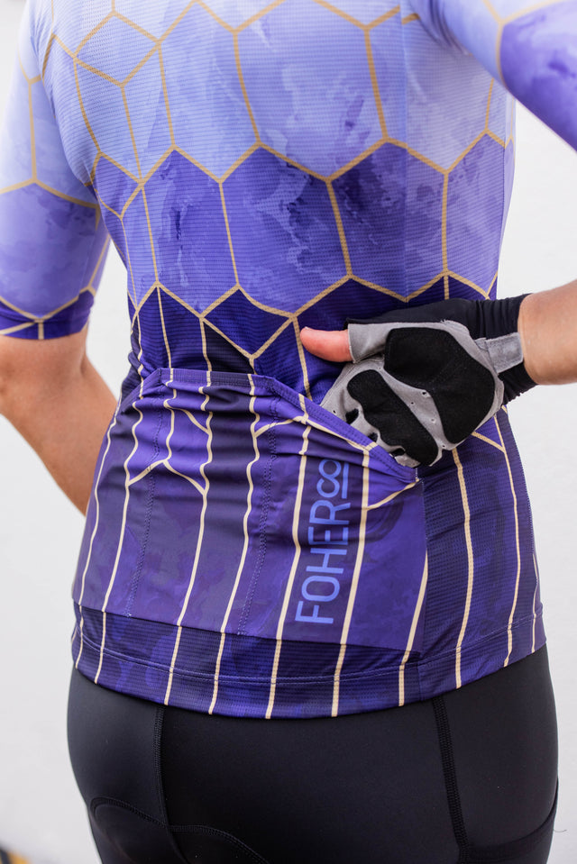Women's PILLARS Amethyst Cycle Jersey - XS, L, XL LAST ONES
