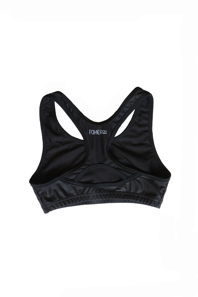 Women's STAPLE Black Support Crop