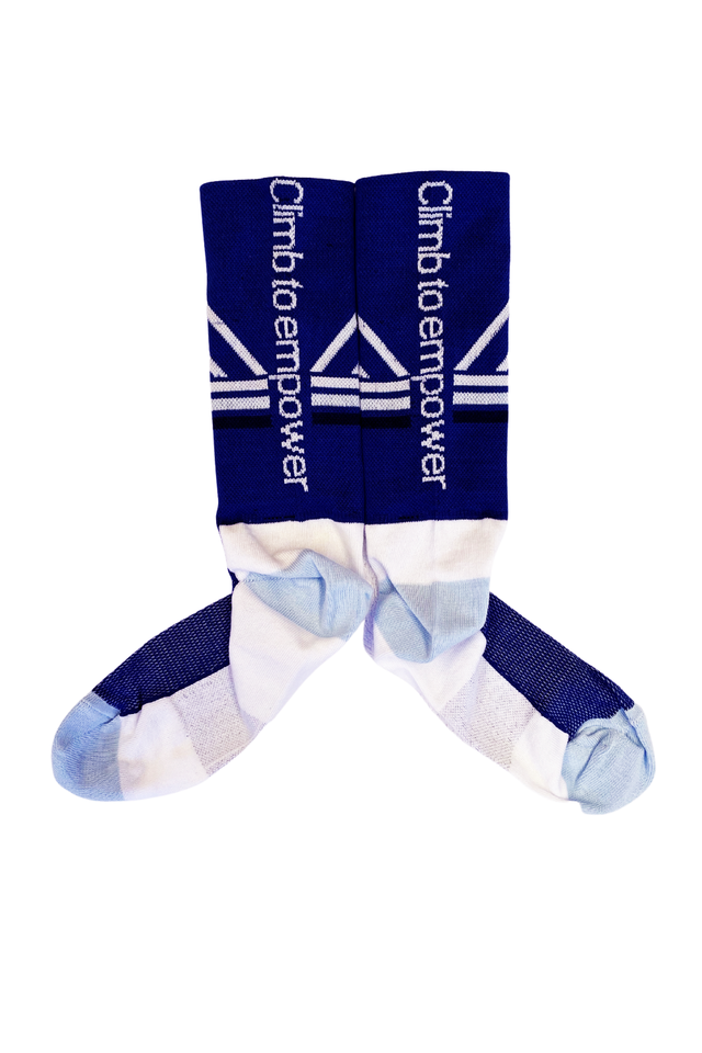 Climb to Empower Fundraiser Sock