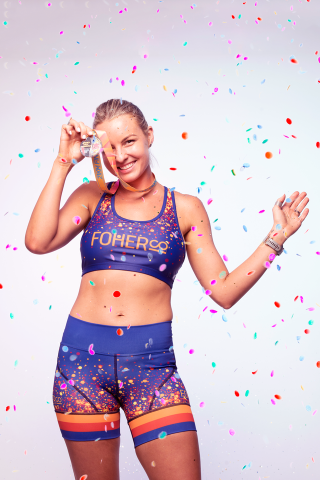 Women's Glitter&Sparkles Practice Makes Purple Support Crop