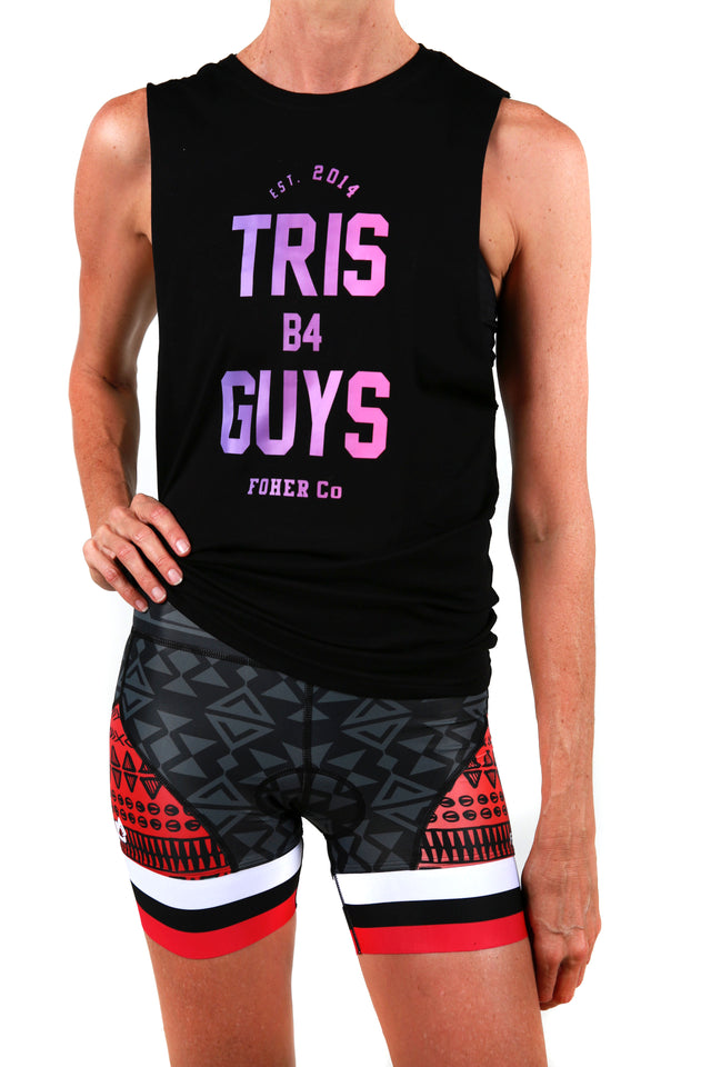 Tris B4 Guys Black Power Singlet