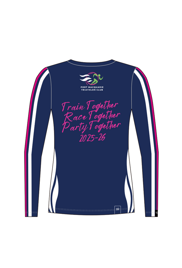 PMTC 2025 Women's 'Train Together' Club Run Shirt - Long Sleeve