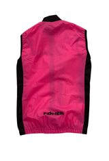 LAST ONE - Women's Cycling Gilet/Wind Vest - Pink/Green - XS