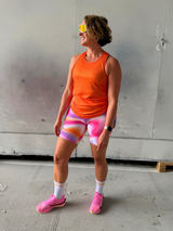 Women's Performance Run Singlet - Clementine