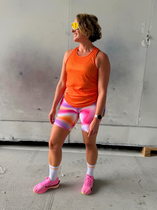 Women's Performance Run Singlet - Clementine