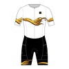 LAST ONE - Men's Flyfront TriSuit - White & Gold