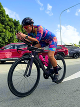 Women's MATRIX Aero Sleeved Flyfront TriSuit - Full Print