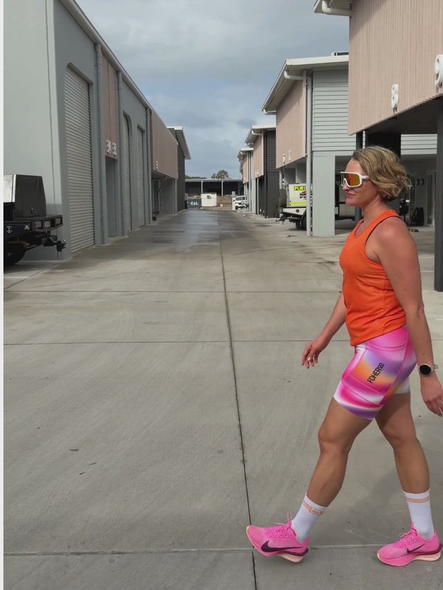 Women's Performance Run Singlet - Clementine