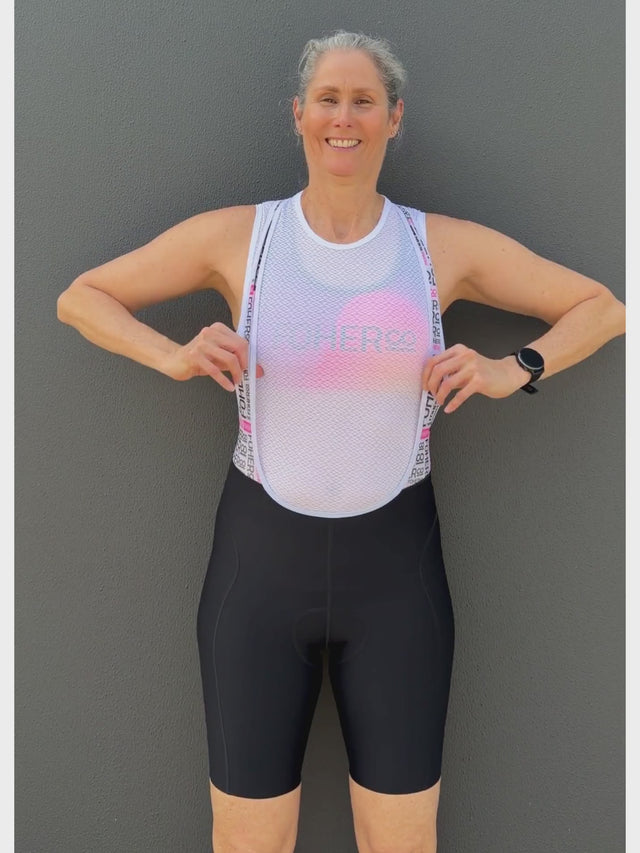 Women's QOM-Fort Cycle Bibshort - STAPLE Black