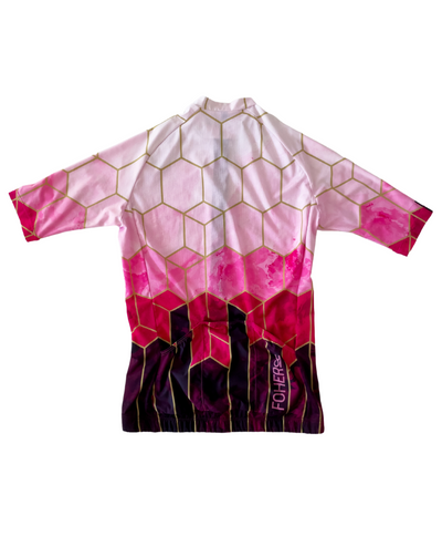 Women's PILLARS Magenta Cycle Jersey