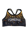 Women's Glitter&Sparkles Stay Gold Support Crop