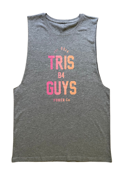 Tris B4 Guys Grey Power Singlet