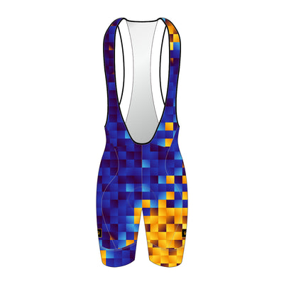 LAST ONE - Be Bright Be Seen CENTURY Men's Cycle Bibshort - Full Print - L