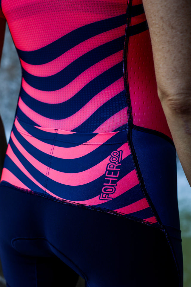 Women's Atlas Aero Sleeved Tri Suit Coral ARC