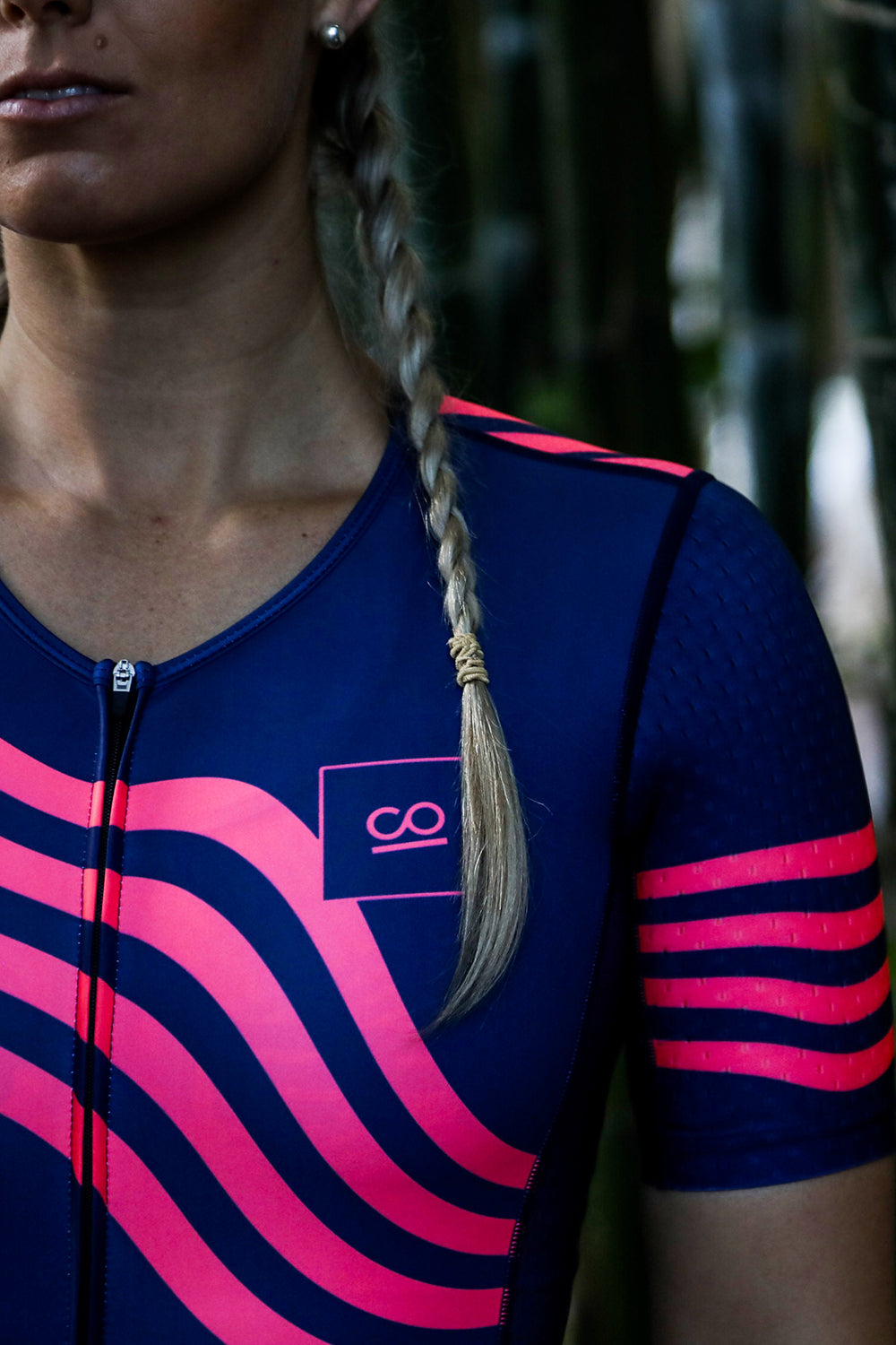 Women's Atlas Aero Sleeved Tri Suit Navy ARC