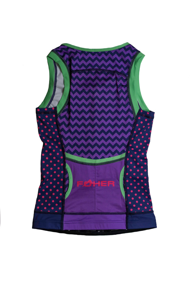 Women's Electro Rhapsody Zip Front Tri Top ARC