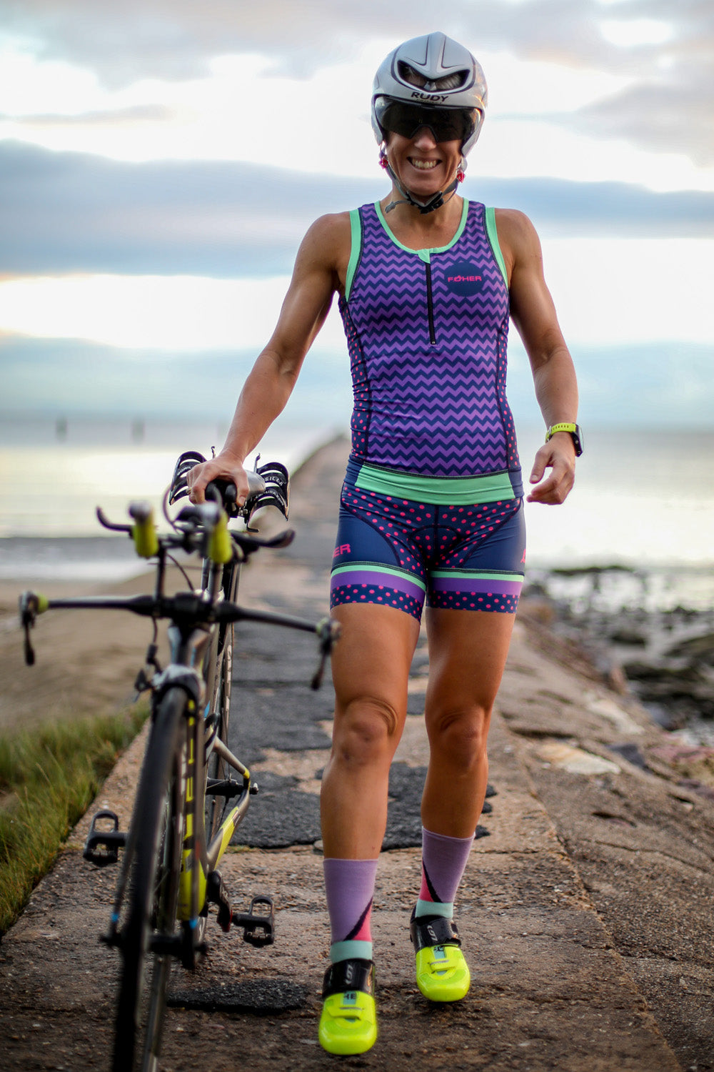 Women's Electro Rhapsody Zip Front Tri Top ARC