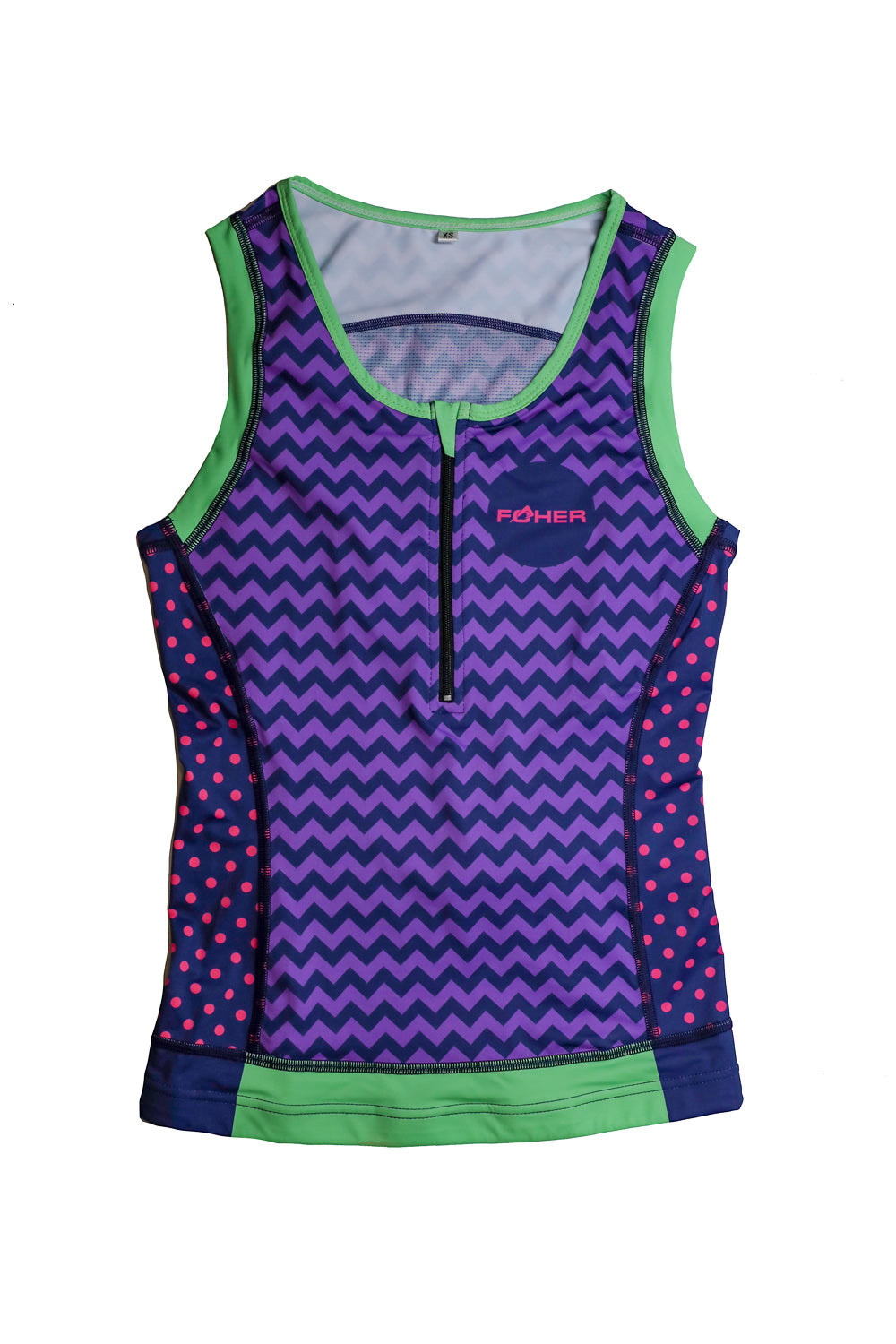 Women's Electro Rhapsody Zip Front Tri Top ARC